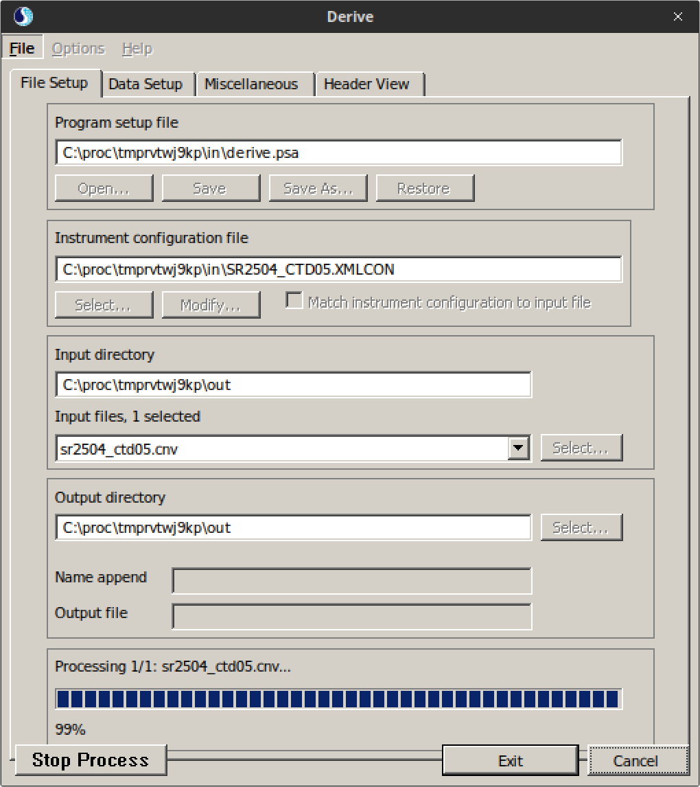 Screenshot of the Derive.exe showing that the File menu has been interacted with
